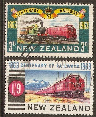 New Zealand 1963 Railway Set. SG818-SG819.